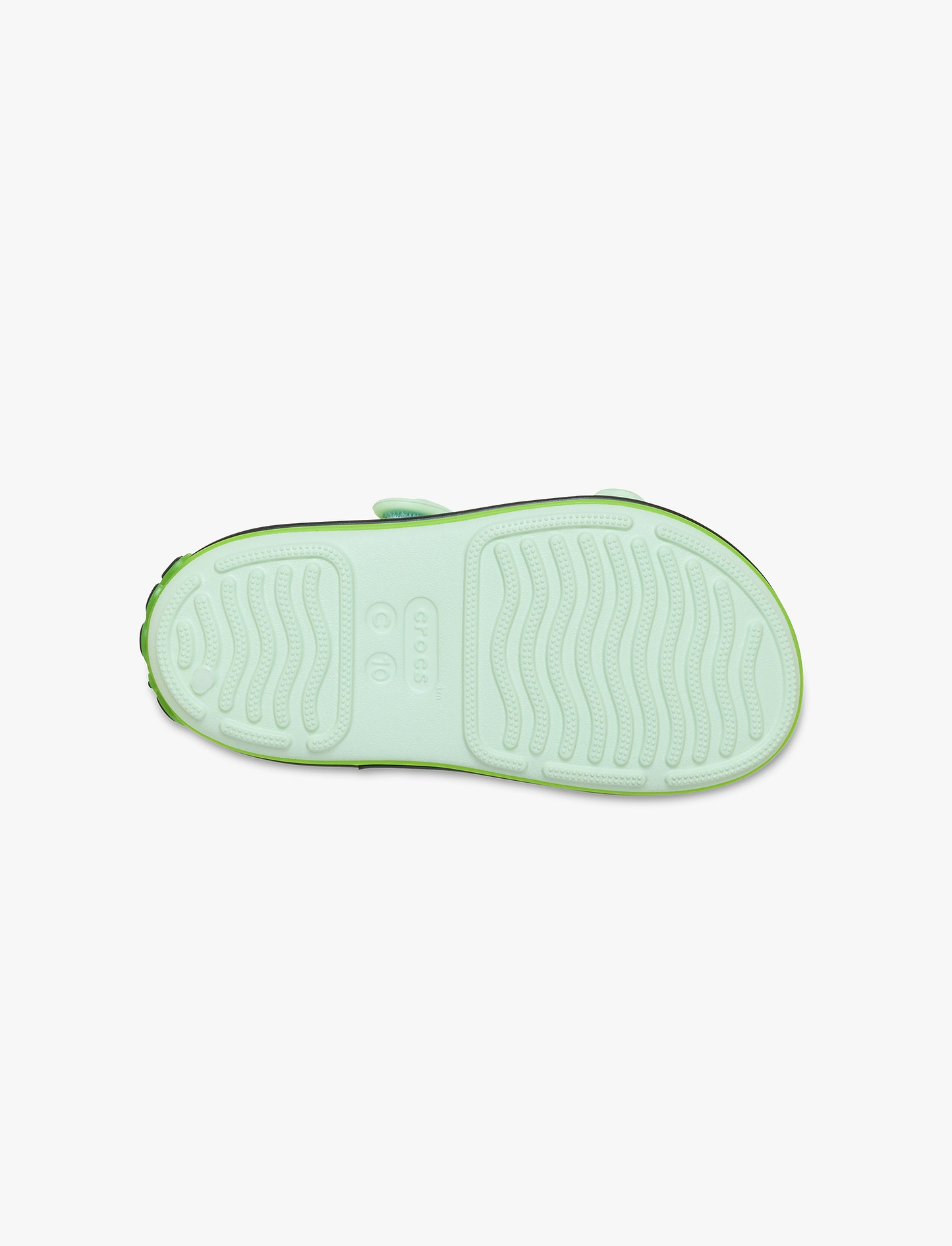 Crocs Crocband Cruiser Neon Band Sandal K - סנדלי קרוקס קרוקבנד לילדים בצבע ירוק תפוח אייס