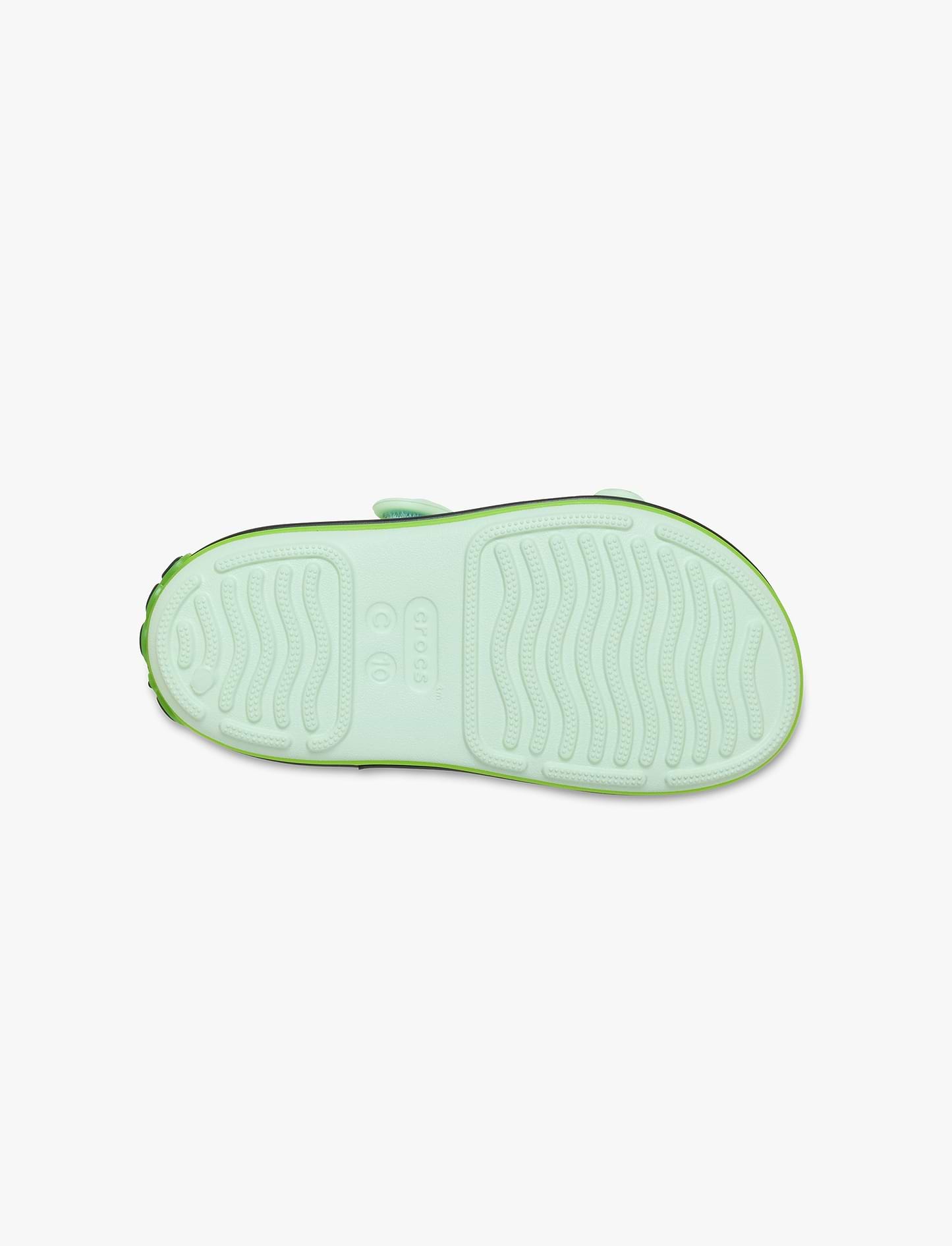 Crocs Crocband Cruiser Neon Band Sandal T - סנדלי קרוקס קרוקבנד לילדים מידות קטנות בצבע ירוק תפוח אייס
