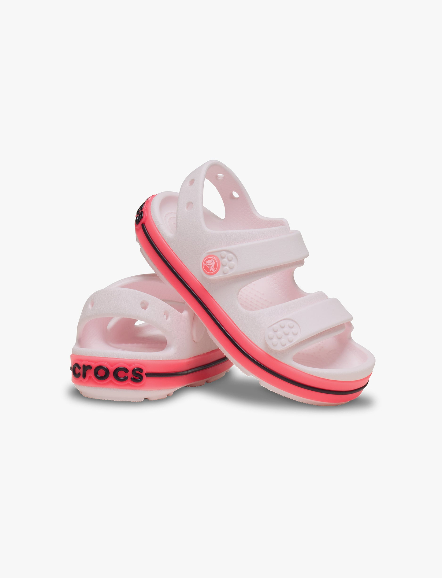 Crocs Crocband Cruiser Neon Band Sandal T - סנדלי קרוקס קרוקבנד לילדים מידות קטנות בצבע ורוד קרחוני/ורוד