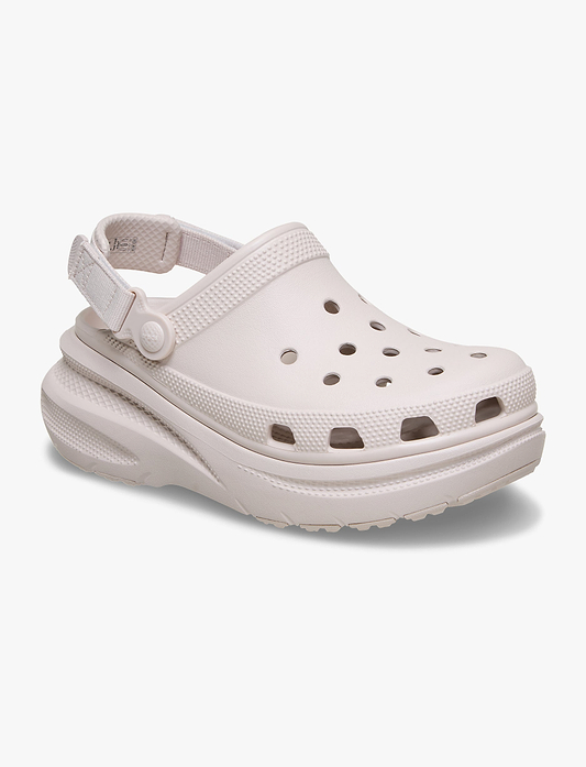 Crocs New Crush Clog - כפכפי פלטפרומה קלוג לנשים בצבע קרם קקאו