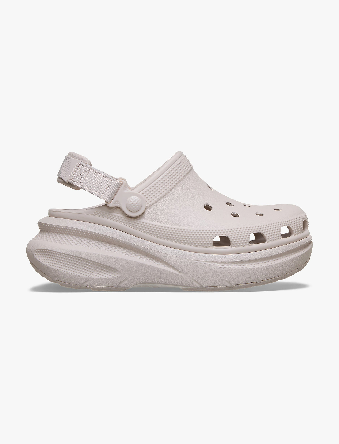Crocs New Crush Clog - כפכפי פלטפרומה קלוג לנשים בצבע קרם קקאו
