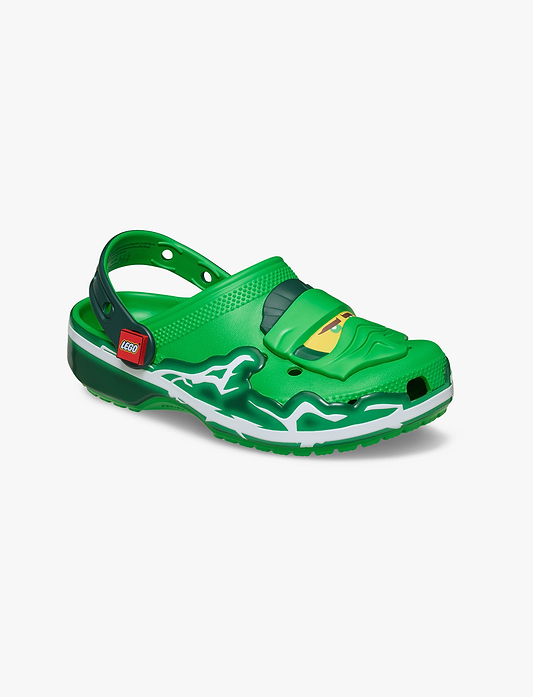 Crocs Kids Lego Ninjago Classic Clog - כפכפי קרוקס לגו נינג'גו לילדים בצבע ירוק