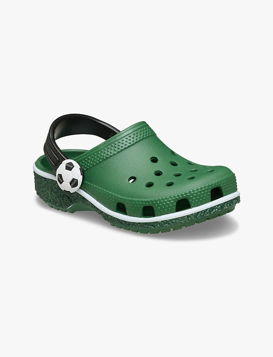 Crocs Classic Soccer Turf - כפכפי קרוקס כדורגל לילדים בצבע ירוק דשא מידות קטנות