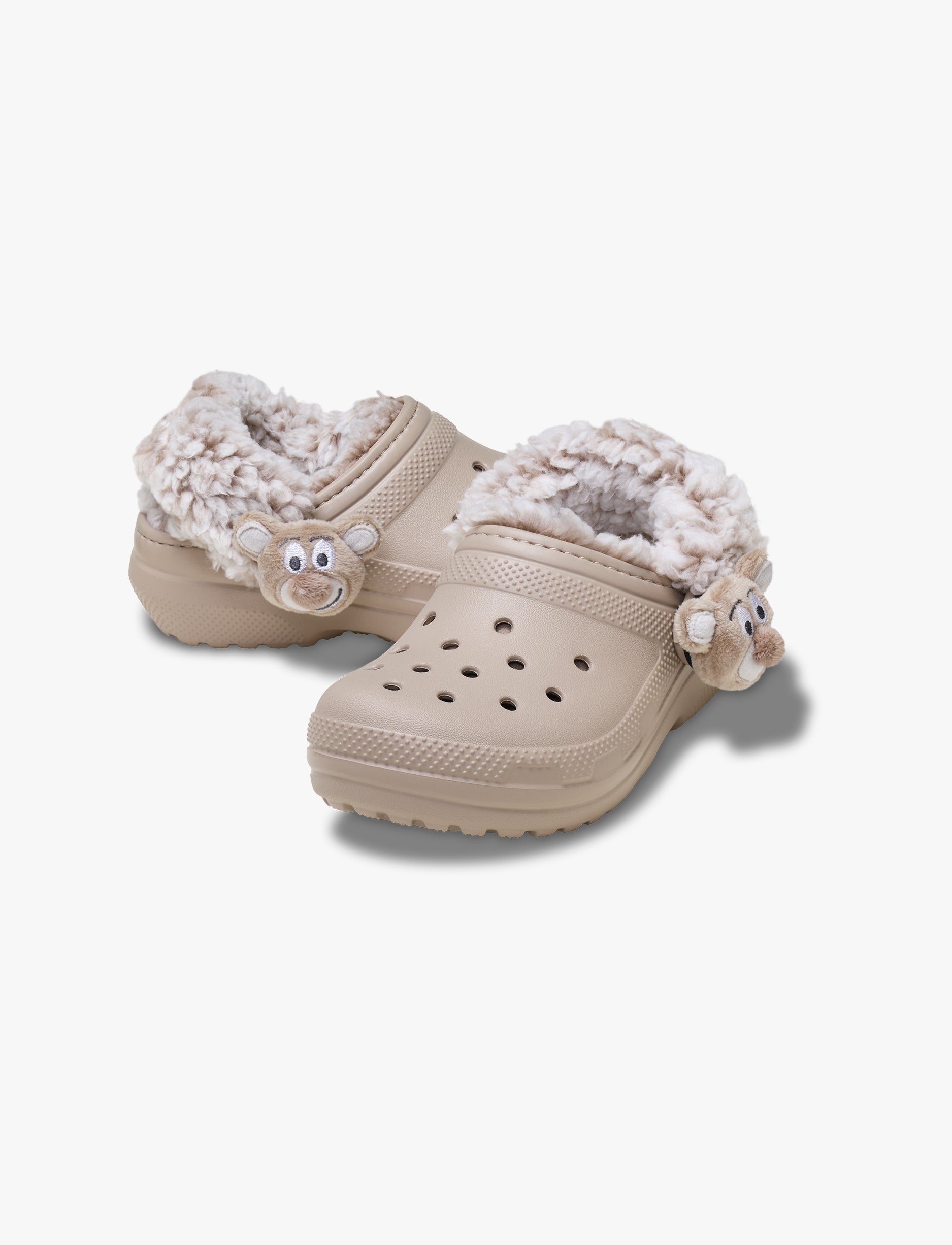 Crocs Classic Bear Plush Fleece Lined Clog T - כפכפי קרוקס קלוג פרוותיים לילדים