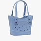 Crocs Small Eva Tote - תיק קרוקס קטן לנשים בצבע כחול ערפל