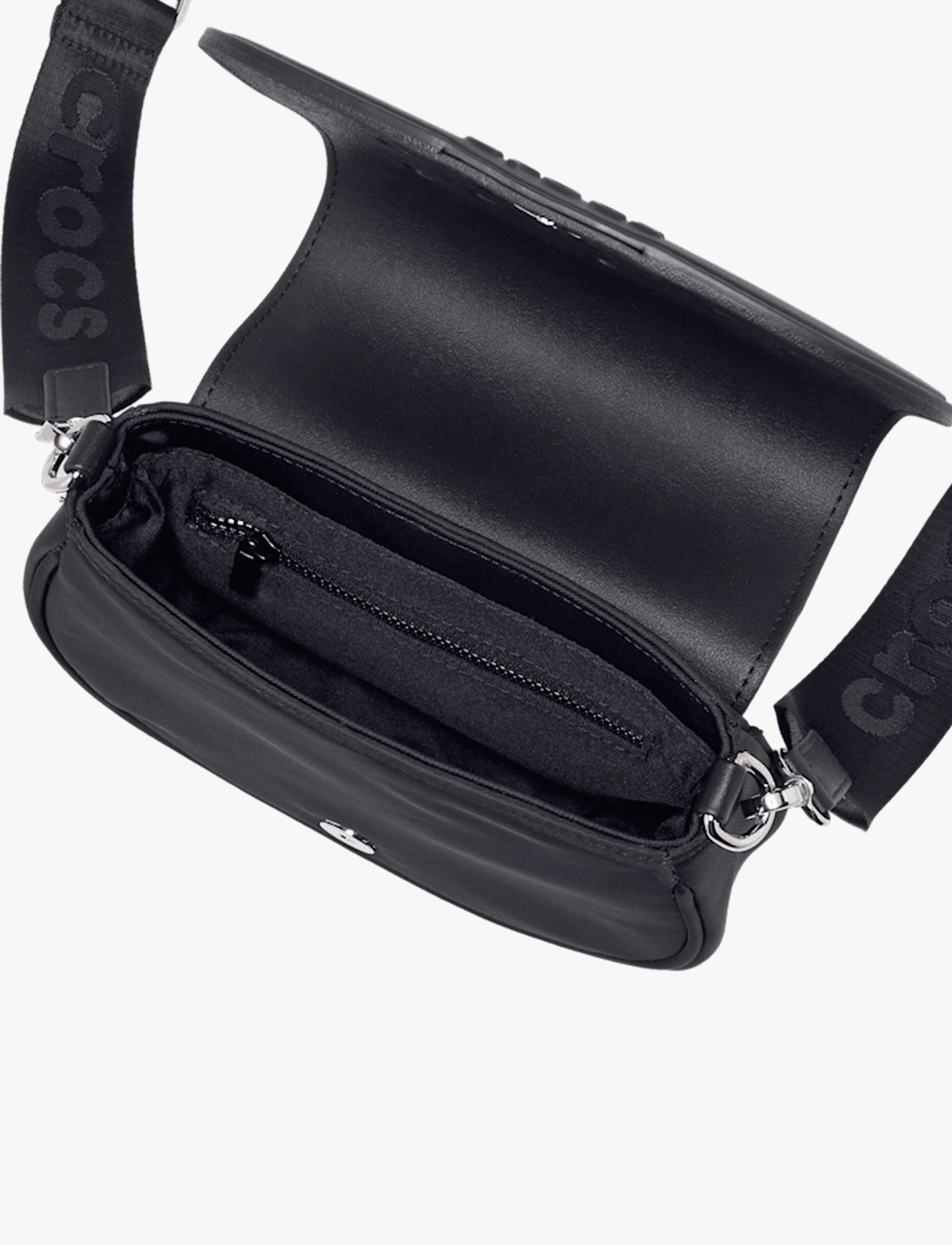 Crocs Crossbody Bag - תיק צד קרוקס לנשים בצבע שחור