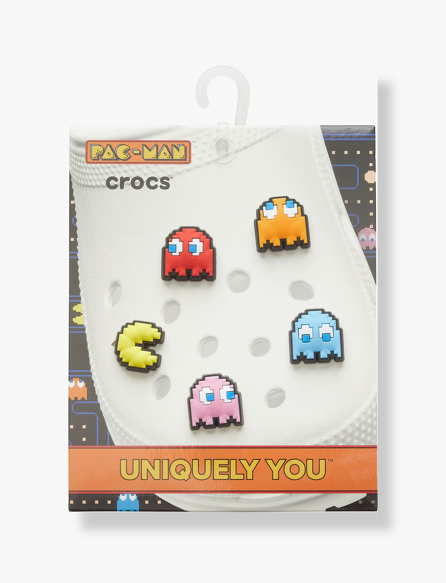 Crocs Jibbitz charms Pac Man - מארז 5 ג'יביטים קרוקס
