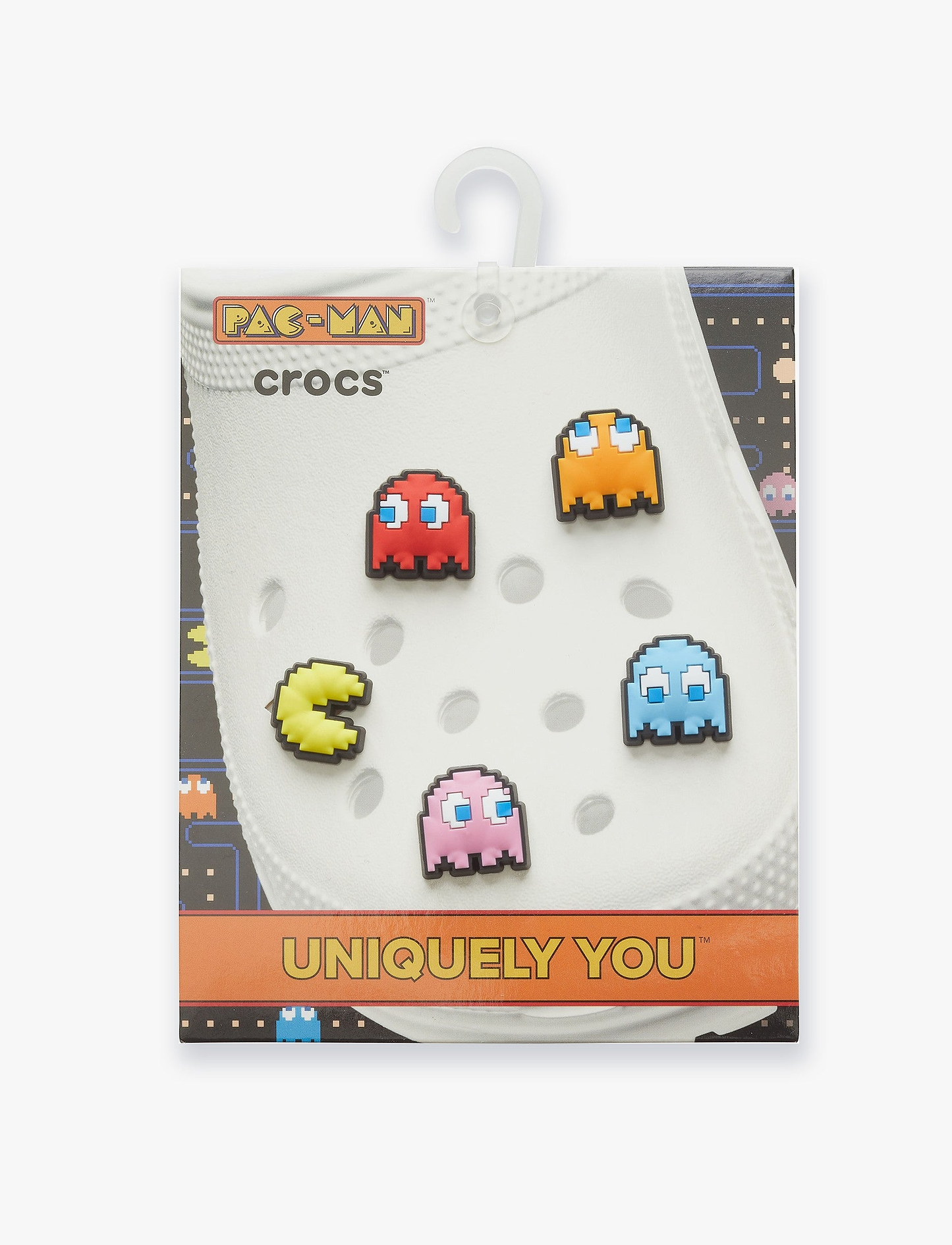 Crocs Jibbitz charms Pac Man - מארז 5 ג'יביטים קרוקס