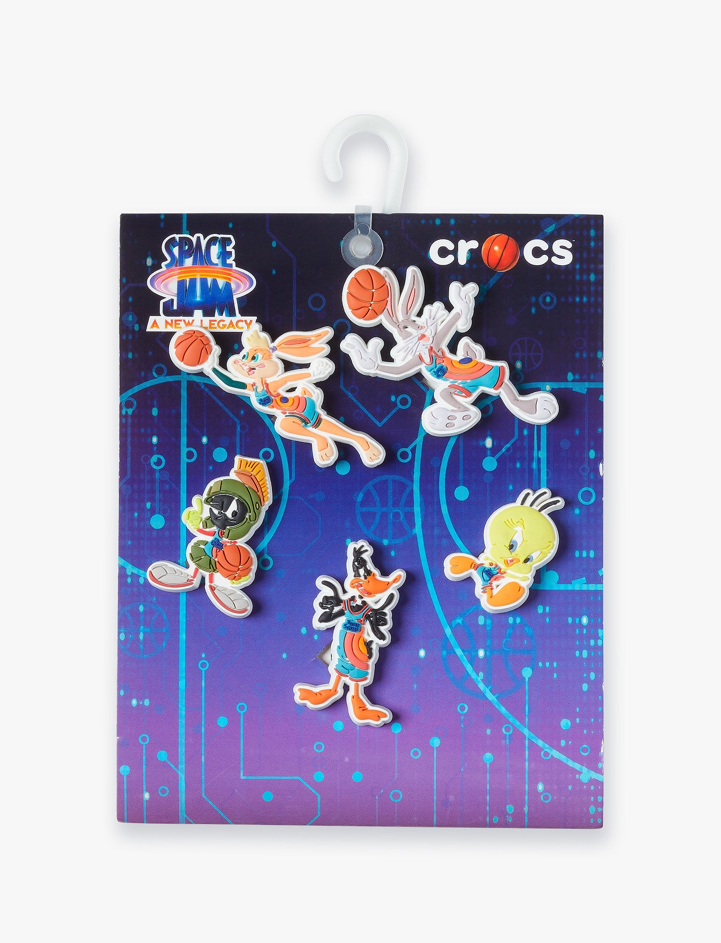 Crocs Jibbitz charms Space Jam - מארז 5 ג'יביטים קרוקס