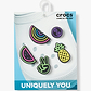 Crocs Jibbitz Lights Up Fun - מארז 5 ג'יביטים קרוקס