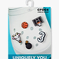 Crocs Jibbitz Basketball Star - מארז 5 ג'יביטים קרוקס