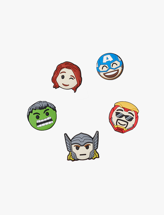 Crocs Avengers Emojis -  מארז 5 ג'יביטים קרוקס