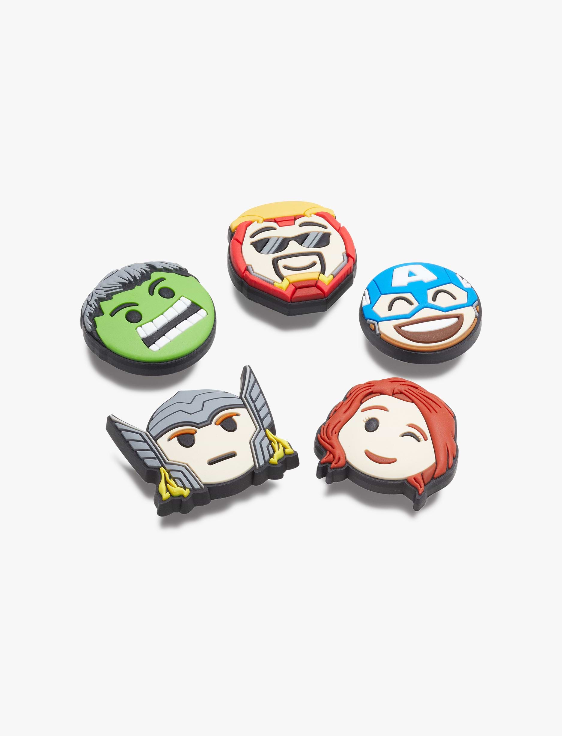 Crocs Avengers Emojis -  מארז 5 ג'יביטים קרוקס