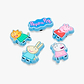 Crocs Jibbitz Peppa Pig  - מארז 5 ג'יביטים קרוקס