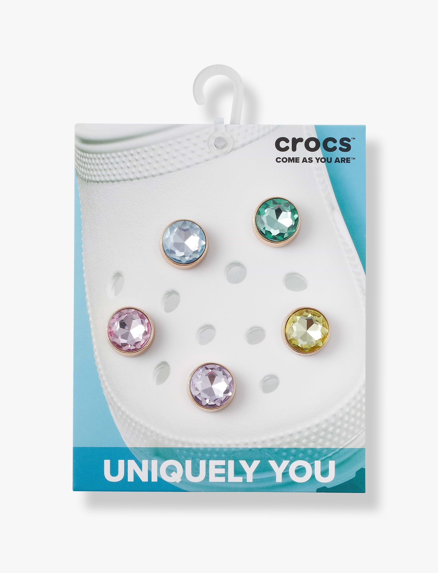 Crocs Jibbitz Gold and Gem - מארז 5 ג'יביטים קרוקס