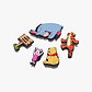 Crocs Jibbitz charms WinnieThe Pooh - מארז 5 ג'יביטים קרוקס