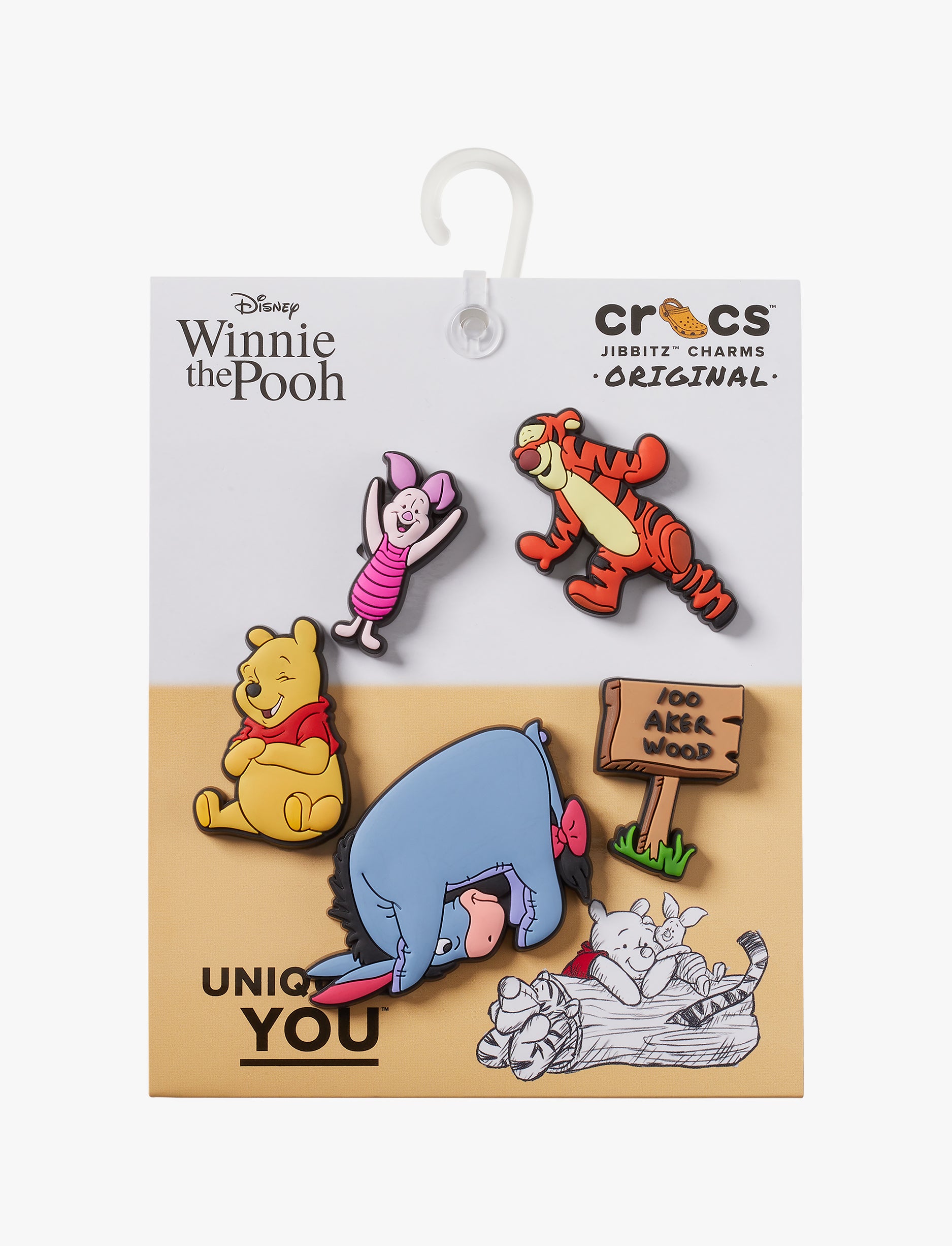 Crocs Jibbitz charms WinnieThe Pooh - מארז 5 ג'יביטים קרוקס