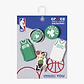 Crocs Jibbitz NBA Boston Celtics - מארז 5 ג'יביטים קרוקס