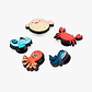 Crocs Sea Friends -  מארז 5 ג'יביטים קרוקס