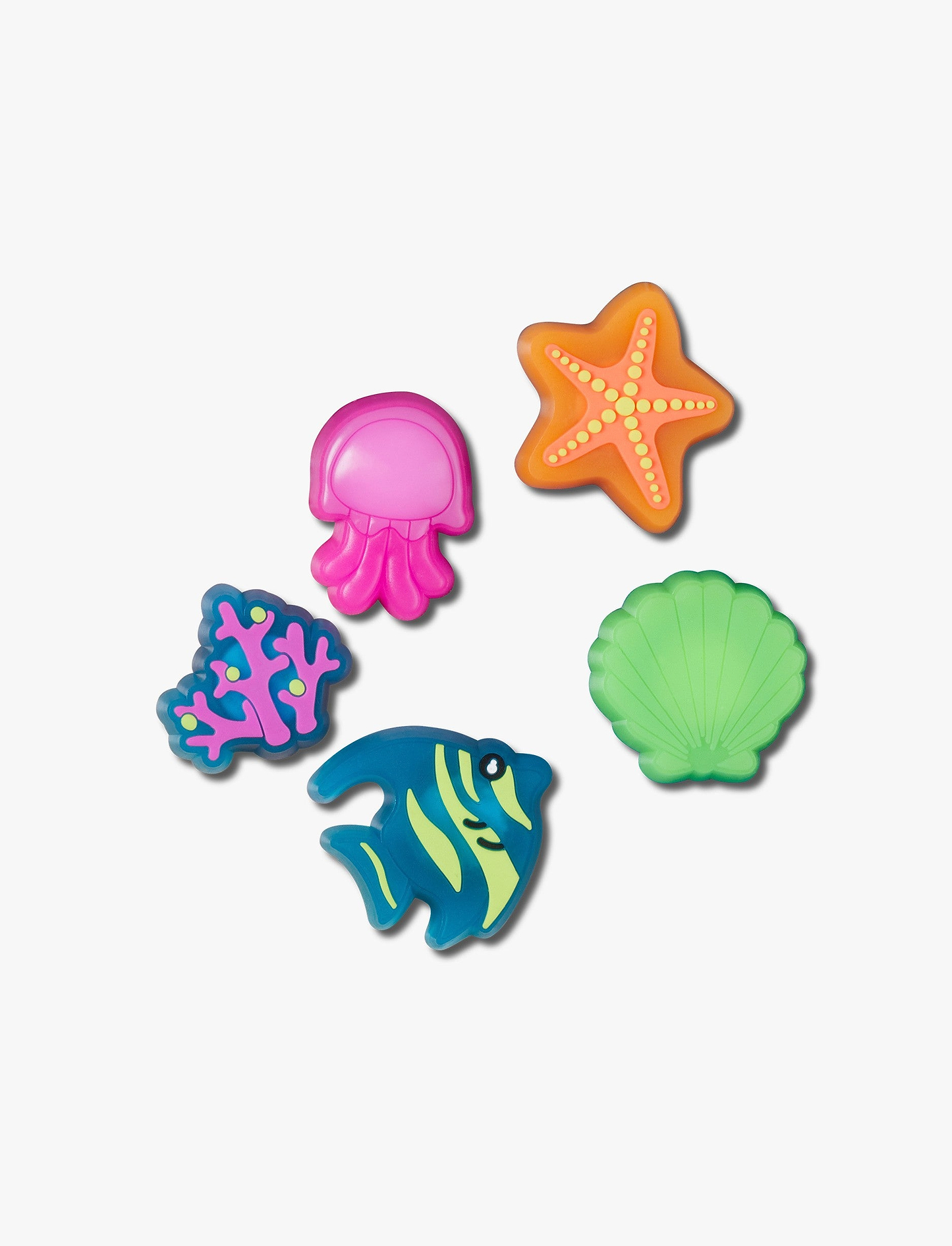 Crocs Jibbitz Lights Up Under The Sea - מארז 5 ג'יביטים קרוקס עם אורות