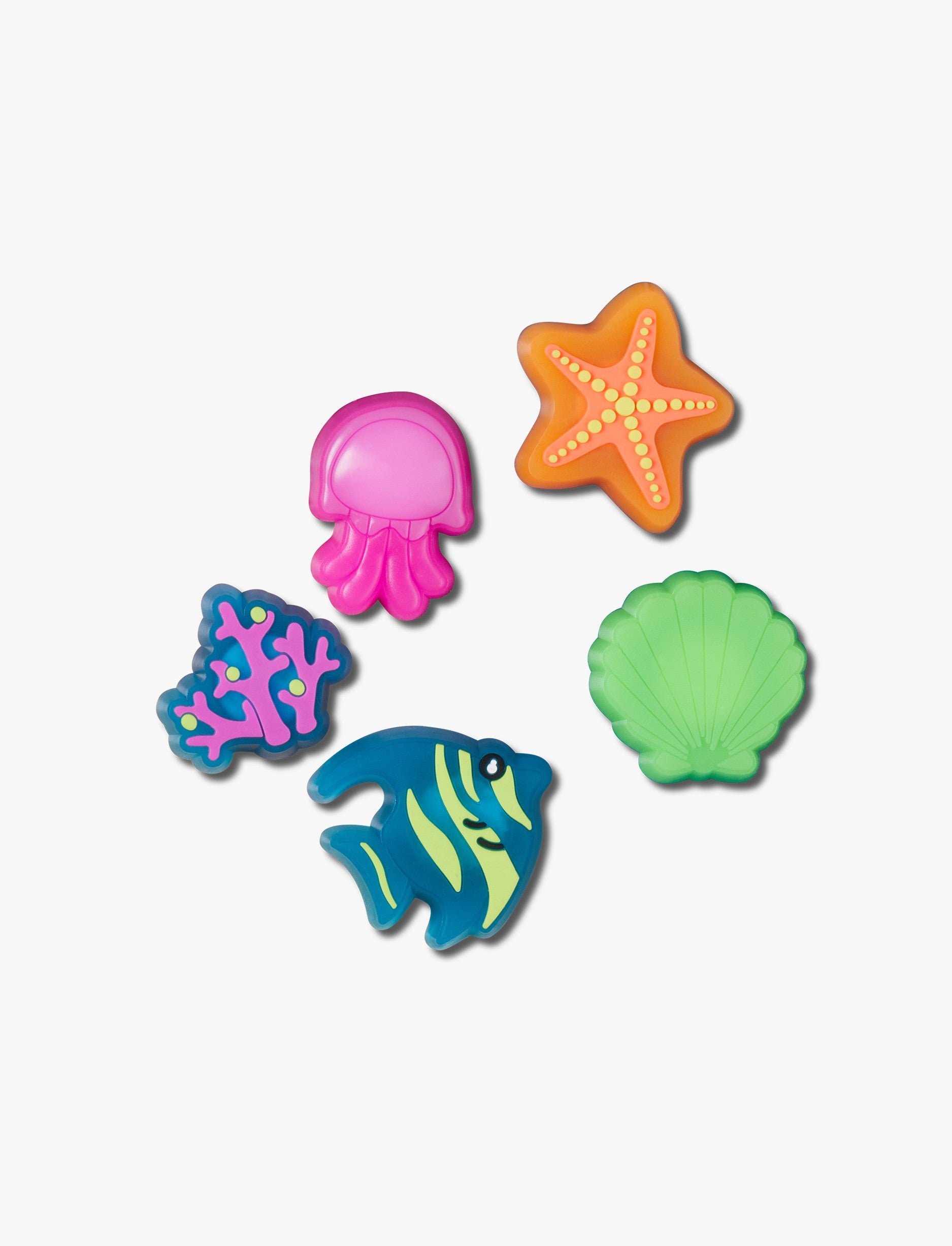 Crocs Jibbitz Lights Up Under The Sea - מארז 5 ג'יביטים קרוקס עם אורות