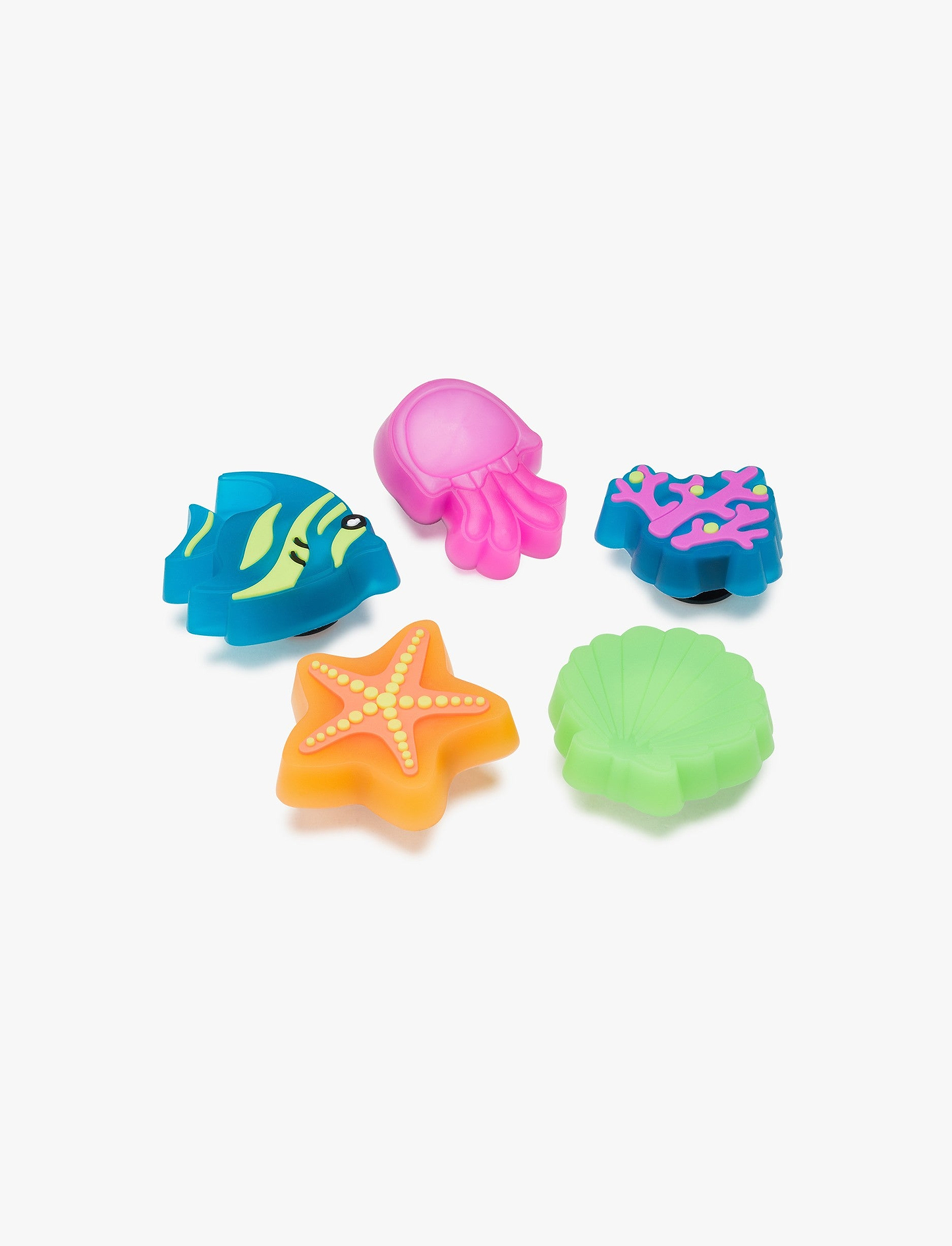 Crocs Jibbitz Lights Up Under The Sea - מארז 5 ג'יביטים קרוקס עם אורות