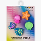 Crocs Jibbitz Lights Up Under The Sea - מארז 5 ג'יביטים קרוקס עם אורות