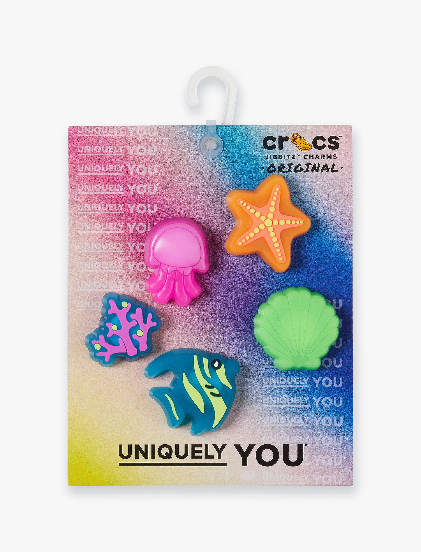 Crocs Jibbitz Lights Up Under The Sea - מארז 5 ג'יביטים קרוקס עם אורות