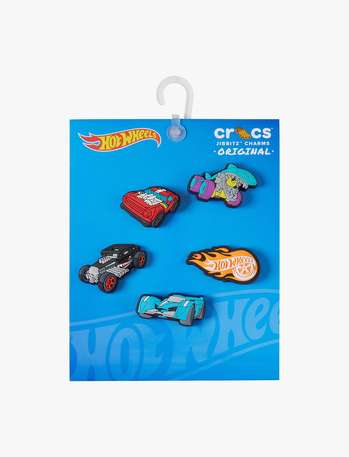 Crocs Jibbitz Hot Wheels - מארז 5 ג'יביטים קרוקס