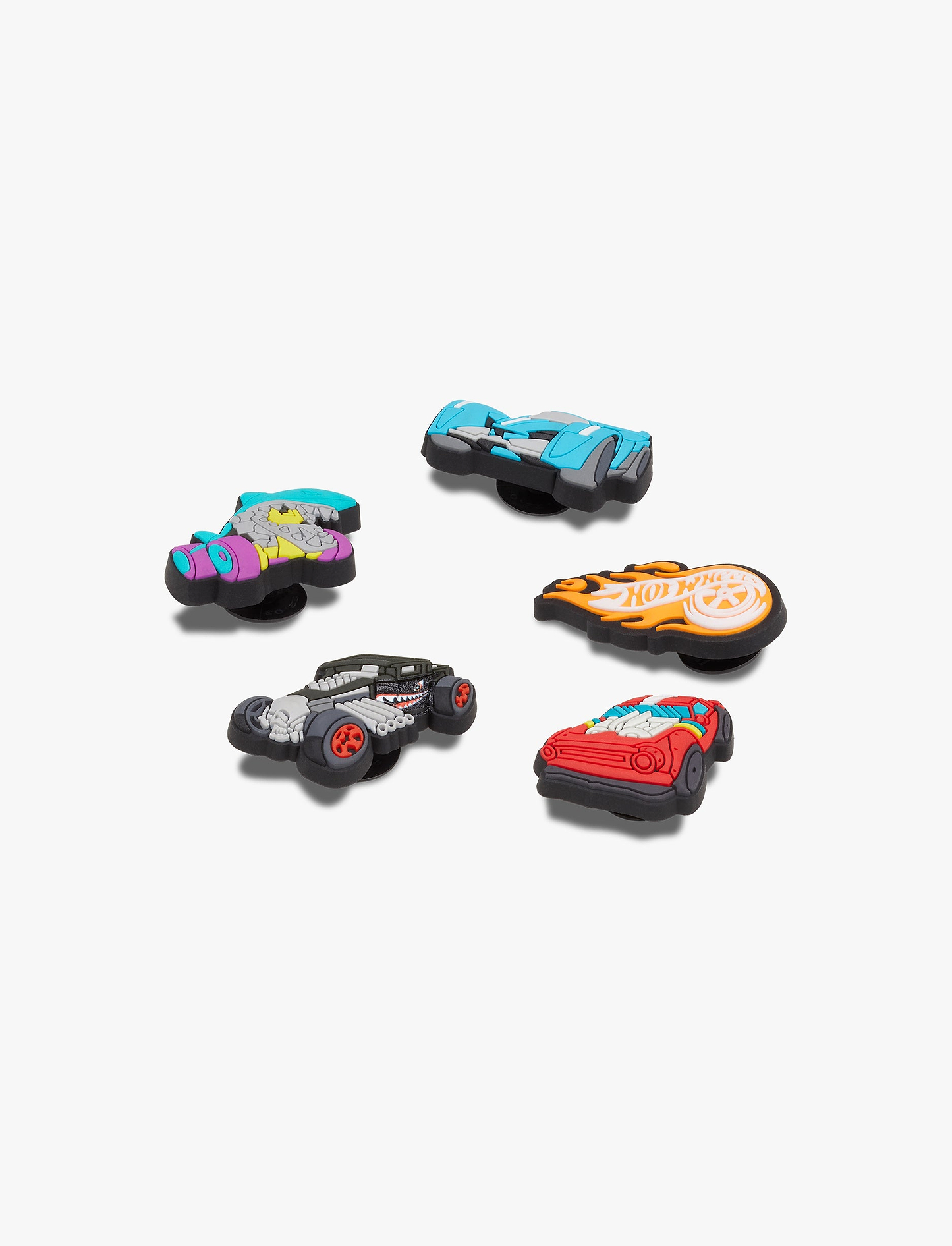 Crocs Jibbitz Hot Wheels - מארז 5 ג'יביטים קרוקס