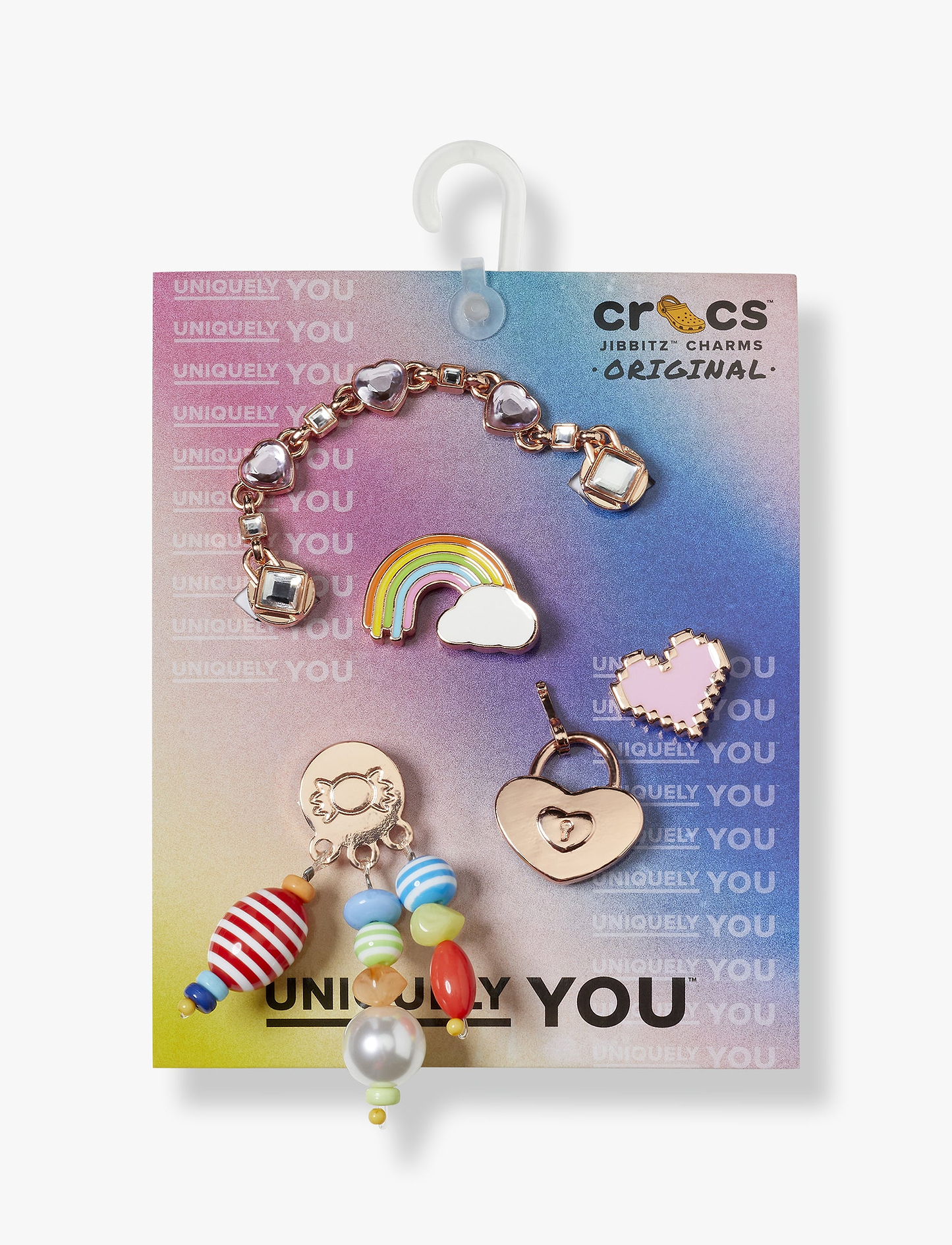 Crocs Jibbitz Shine Like a Diamond - מארז 5 ג'יביטים קרוקס