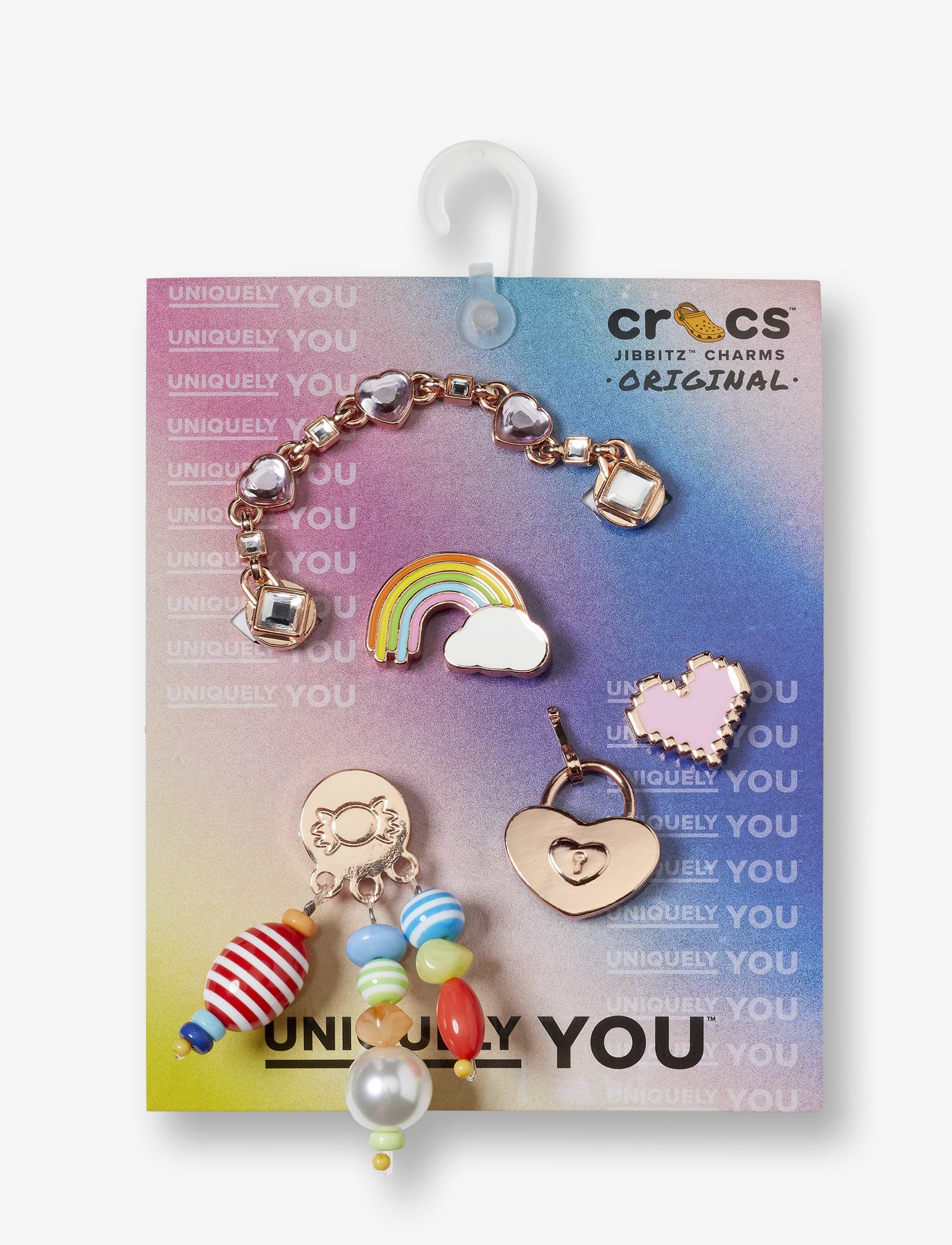 Crocs Jibbitz Shine Like a Diamond - מארז 5 ג'יביטים קרוקס