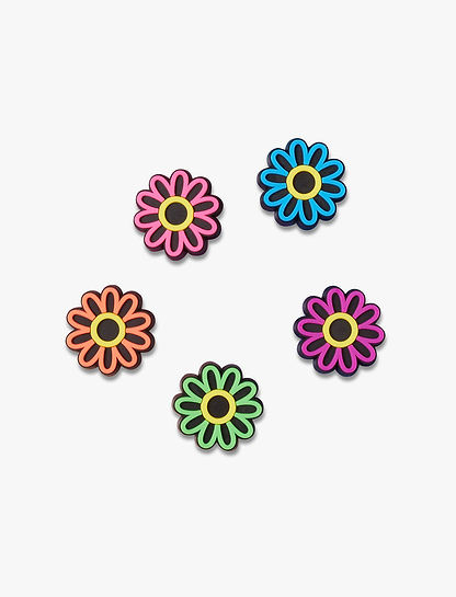 Crocs Jibbitz Lights Up Daisy - מארז 5 ג'יביטים קרוקס עם אורות