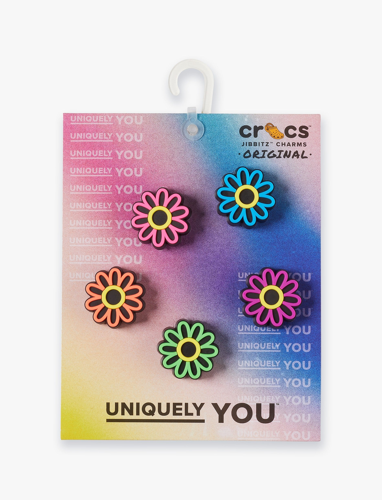Crocs Jibbitz Lights Up Daisy - מארז 5 ג'יביטים קרוקס עם אורות