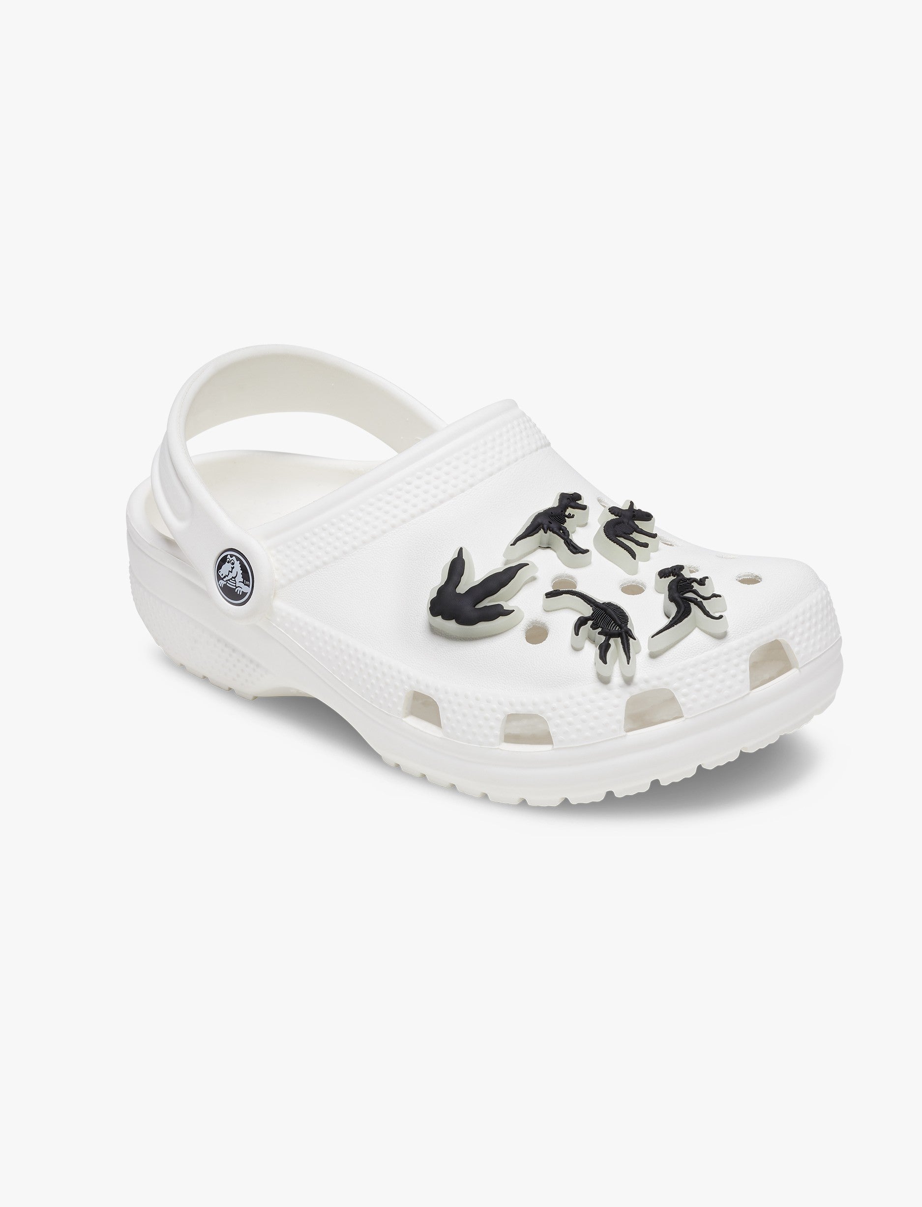 Crocs Jibbitz Glow In The Dark Dino - מארז 5 ג'יביטים קרוקס זוהר בחושך