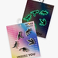 Crocs Jibbitz Glow In The Dark Dino - מארז 5 ג'יביטים קרוקס זוהר בחושך
