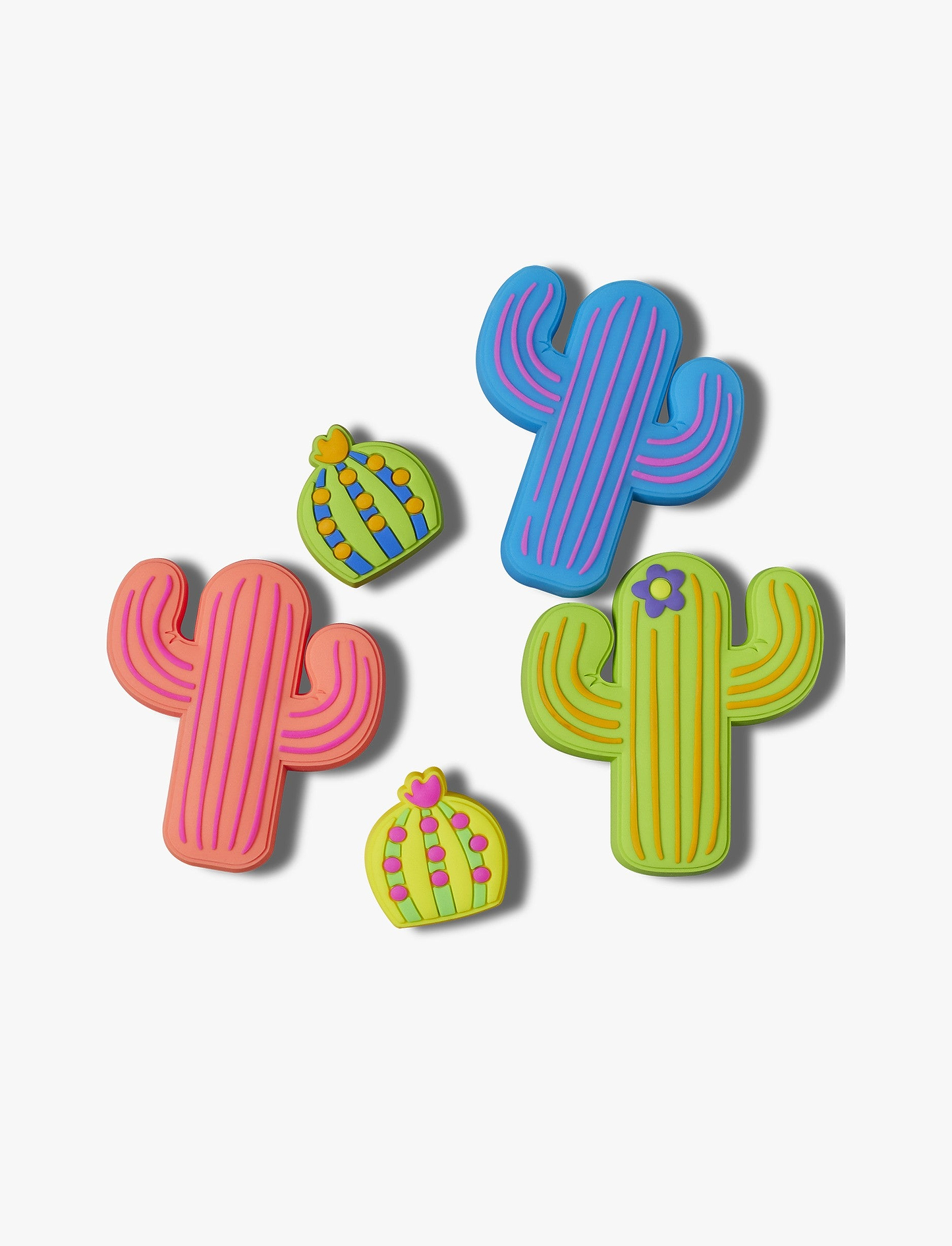 Crocs Jibbitz Lights Up Cacti - מארז 5 ג'יביטים קרוקס עם אורות