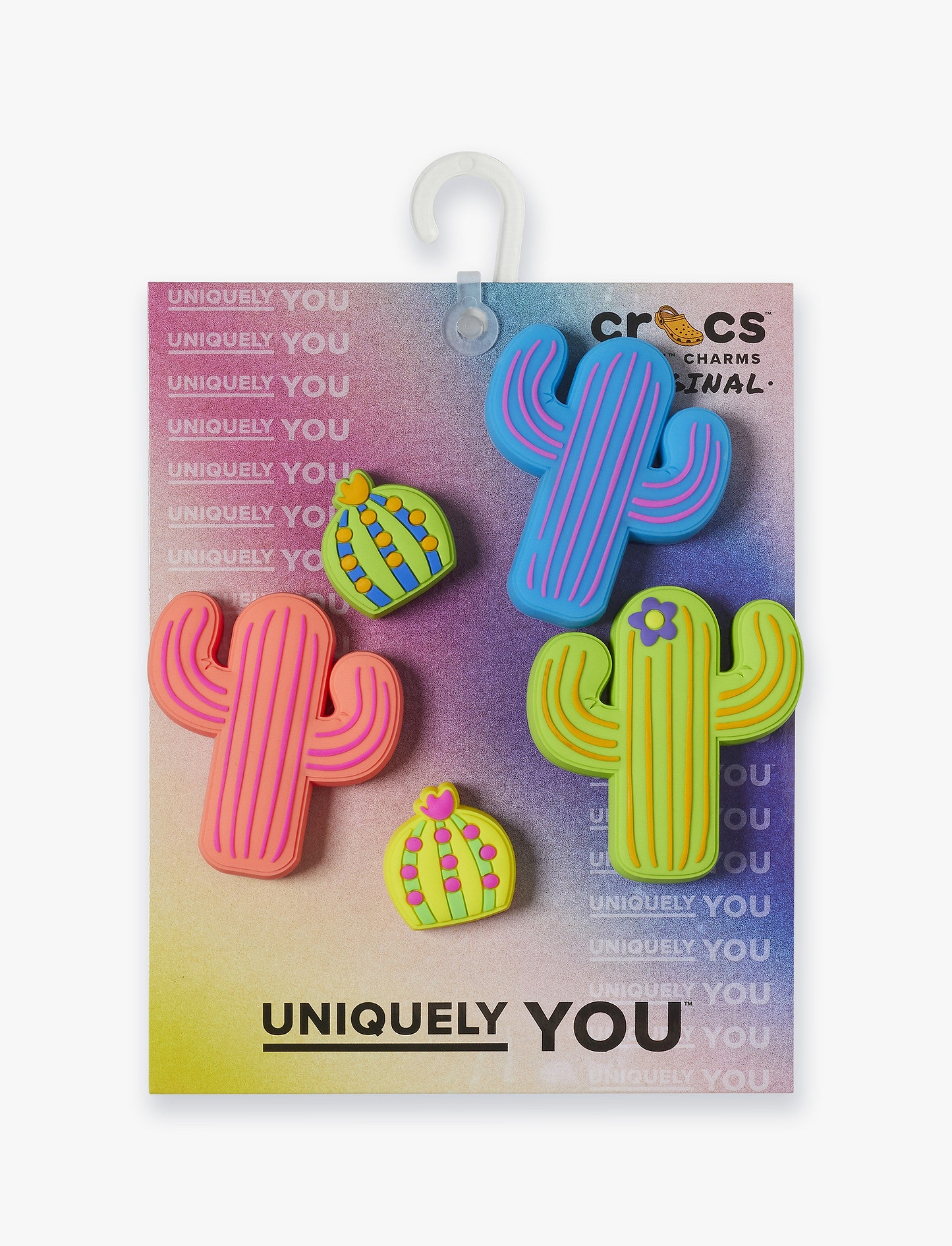 Crocs Jibbitz Lights Up Cacti - מארז 5 ג'יביטים קרוקס עם אורות