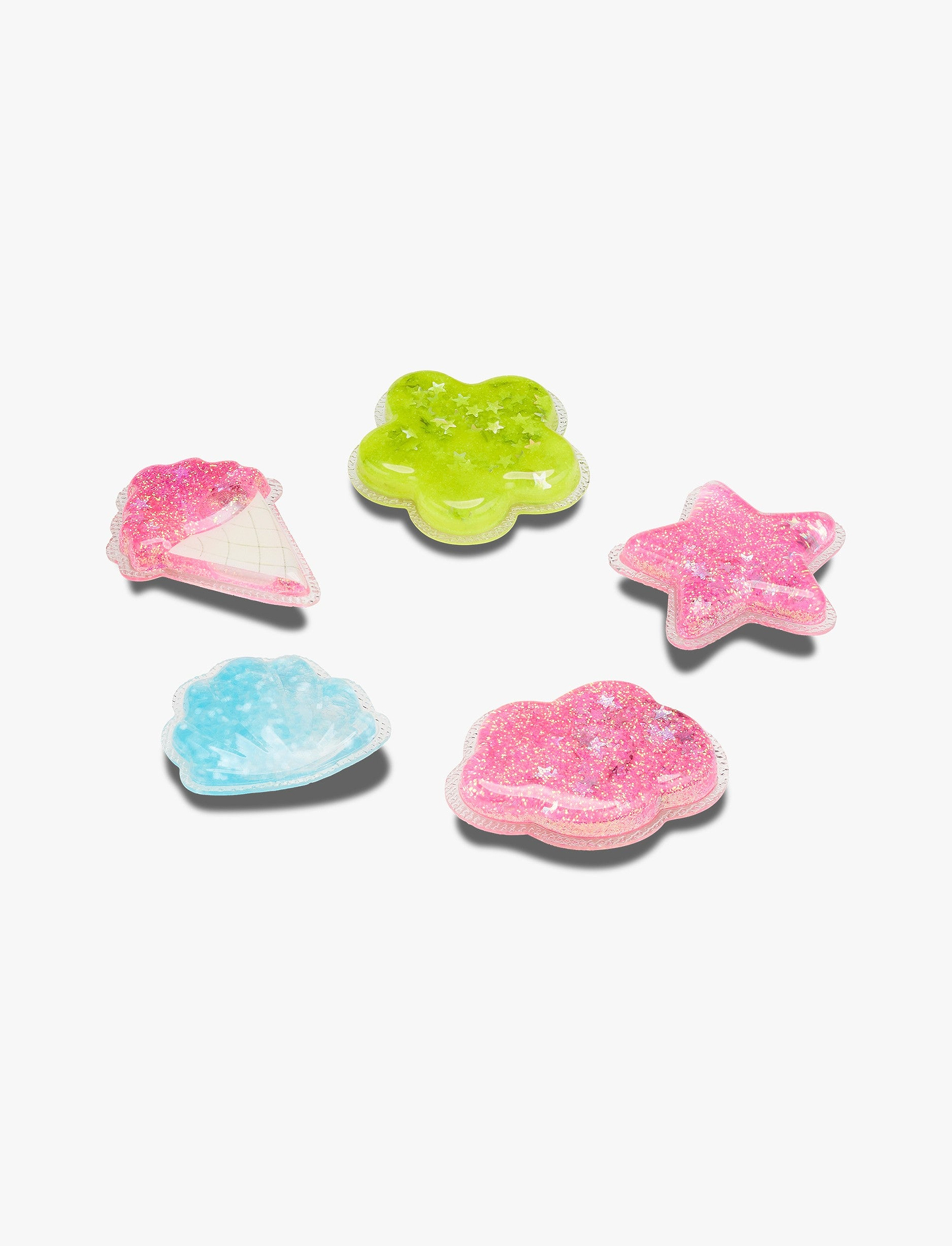 Crocs Jibbitz Squish Glitter Icons - מארז 5 ג'יביטים קרוקס