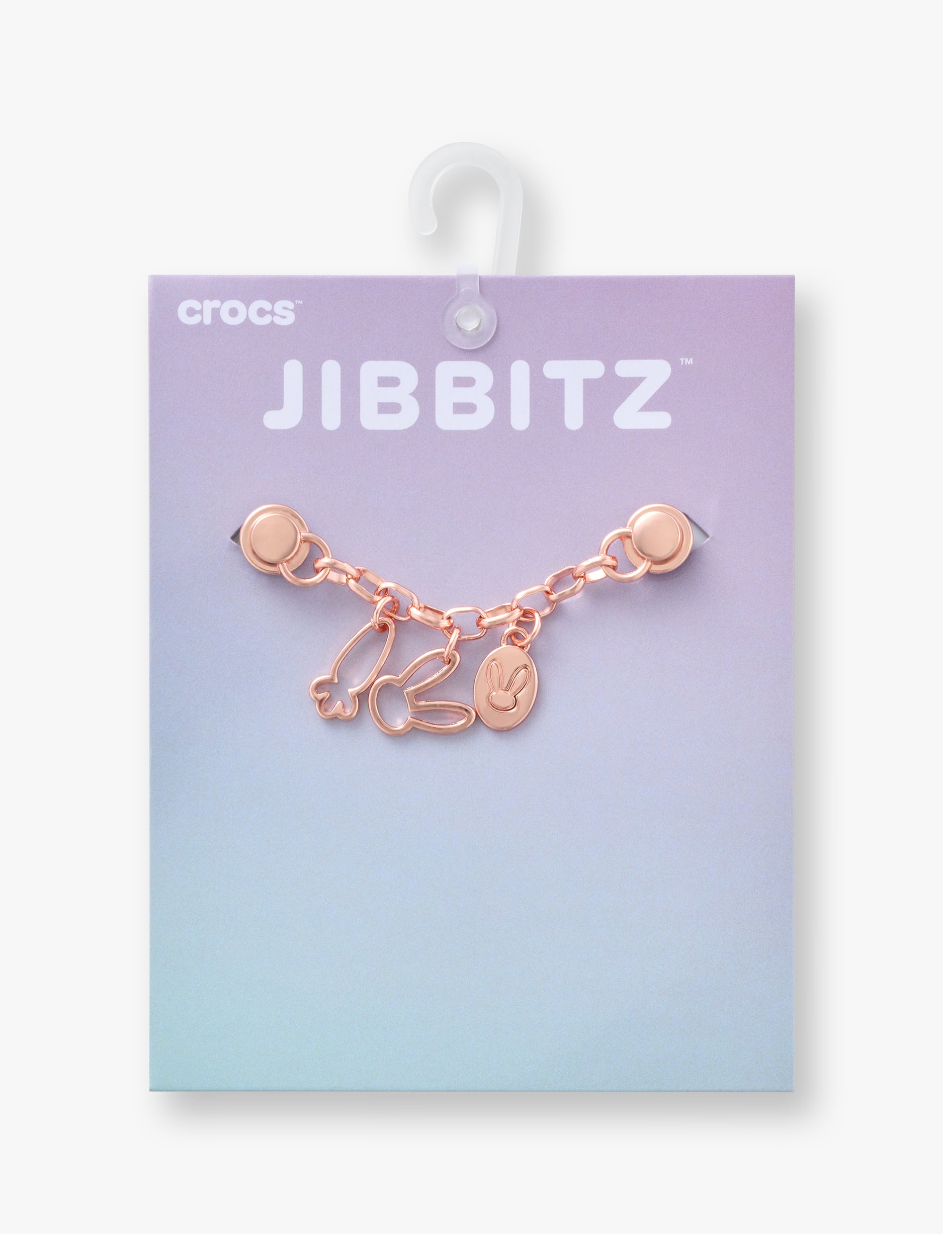Crocs Jibbitz Bunny Gold Chain - מארז 5 ג'יביטים קרוקס