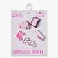 Crocs Jibbitz Barbie - מארז 5 ג'יביטים קרוקס