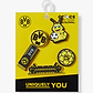 Crocs Jibbitz BVB - מארז 5 ג'יביטים קרוקס