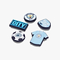 Crocs Jibbitz Manchester City - מארז 5 ג'יביטים קרוקס