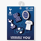 Crocs Jibbitz Tottenham - מארז 5 ג'יביטים קרוקס