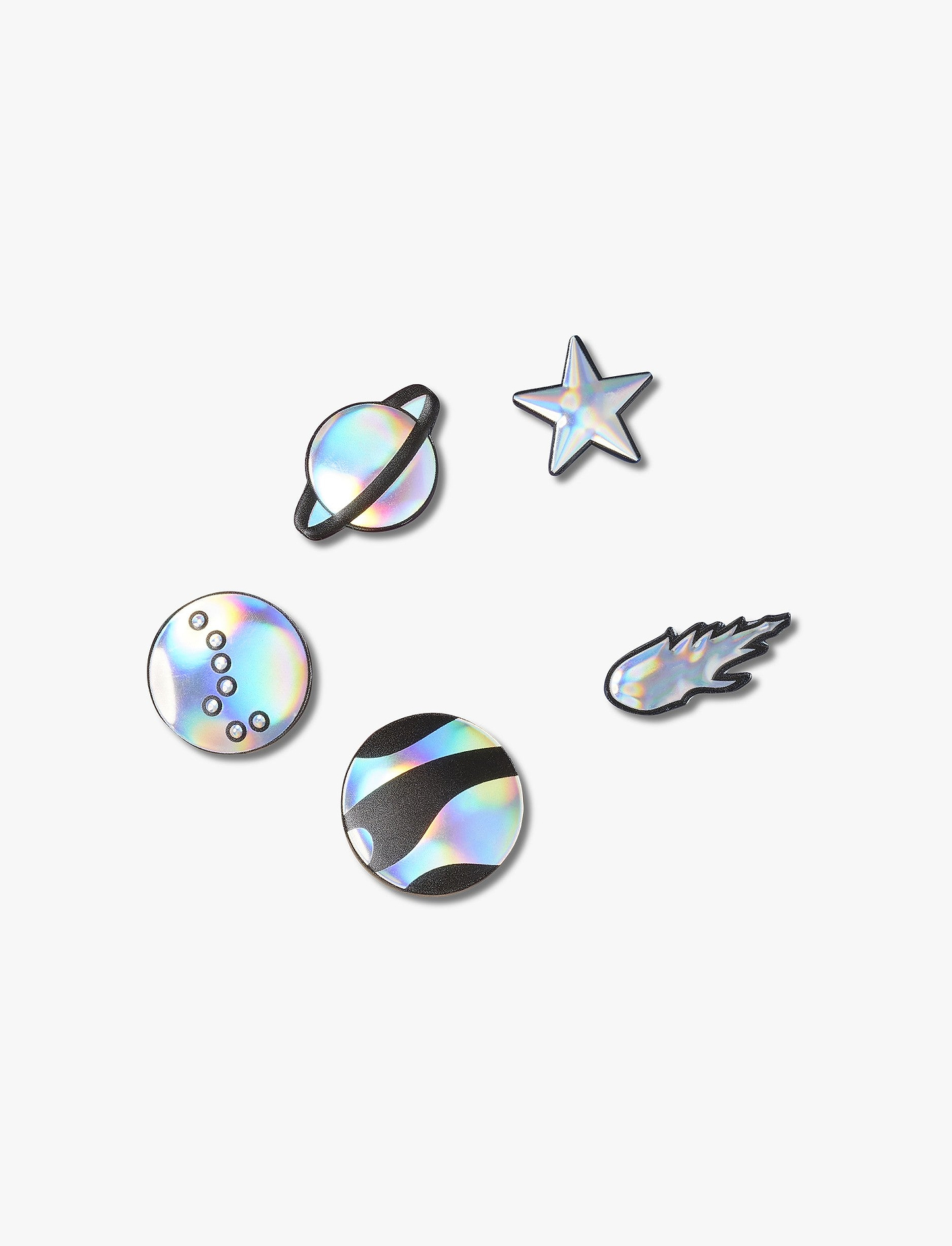 Crocs Jibbitz Irdscnt Out Of This World - מארז 5 ג'יביטים קרוקס