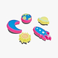 Crocs Jibbitz Lights Up Neon Planets - מארז 5 ג'יביטים קרוקס עם אורות