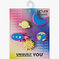 Crocs Jibbitz Lights Up Neon Planets - מארז 5 ג'יביטים קרוקס עם אורות