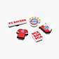 Crocs Jibbitz Bayern FC - מארז 5 ג'יביטים קרוקס