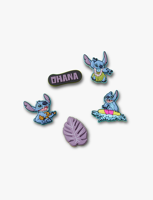 Crocs Jibbitz Stitch Tropical - מארז 5 ג'יביטים קרוקס