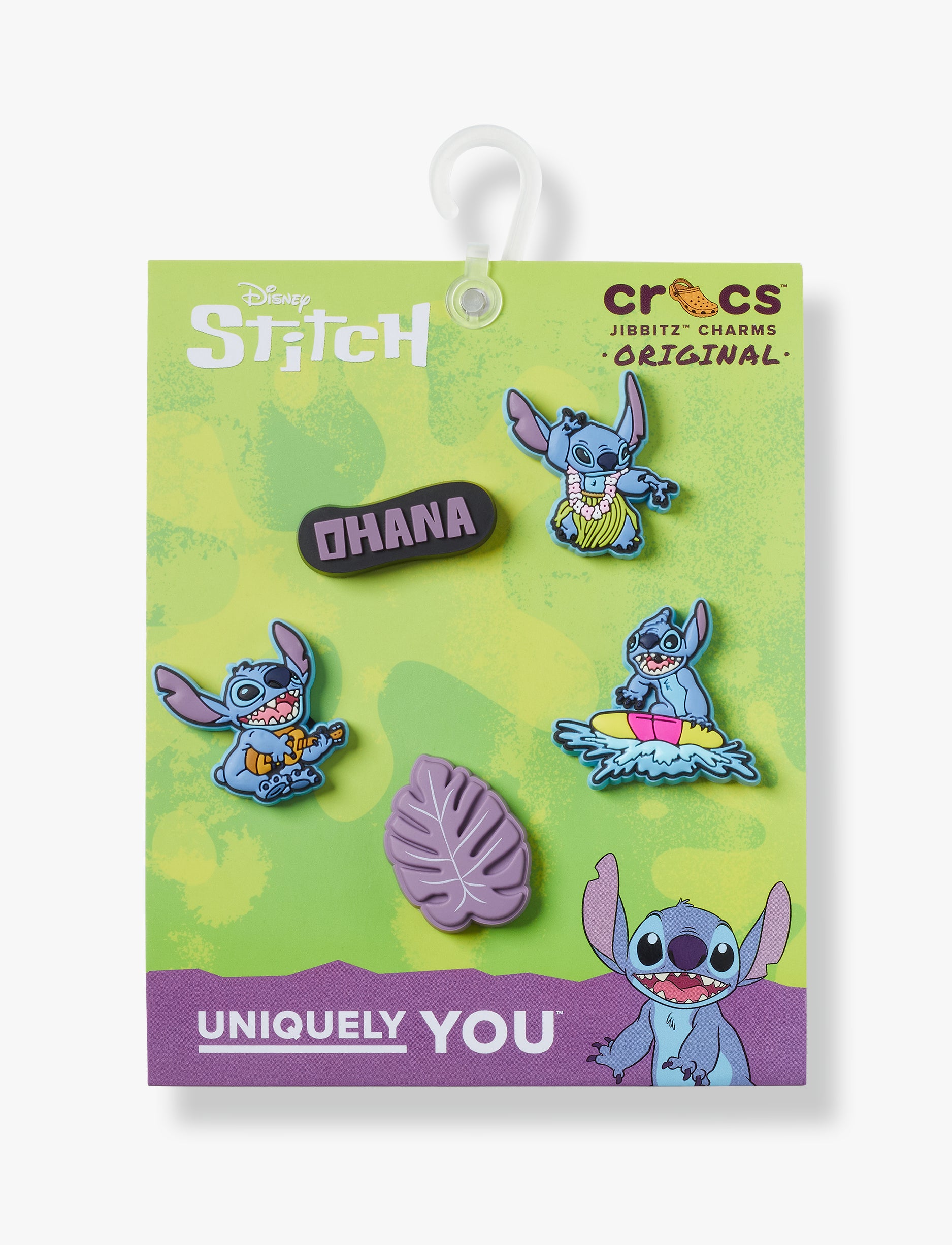 Crocs Jibbitz Stitch Tropical - מארז 5 ג'יביטים קרוקס